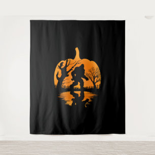 Funny Bigfoot Lover Halloween Gift - Halloween  Tapestry