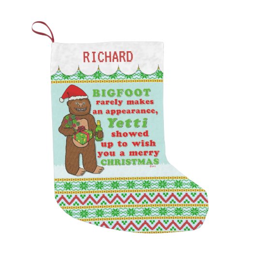 Download Funny Bigfoot Merry Christmas Sasquatch Pun Small ...