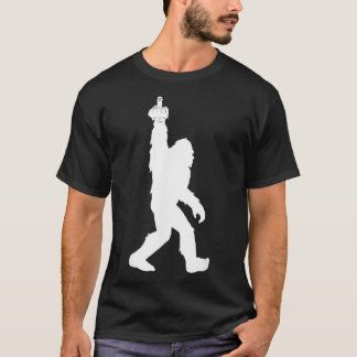 Funny Bigfoot Middle Finger for Squatch collective T-Shirt