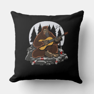 Funny Bigfoot Mountain Camping Hiking Cushion