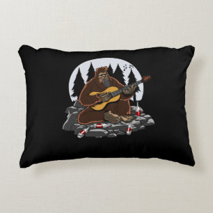 Funny Bigfoot Mountain Camping Hiking Decorative Cushion