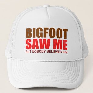 funny Bigfoot paranormal Trucker Hat