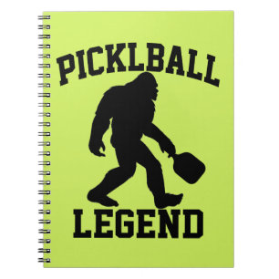 Funny Bigfoot Pickleball Legend Notebook