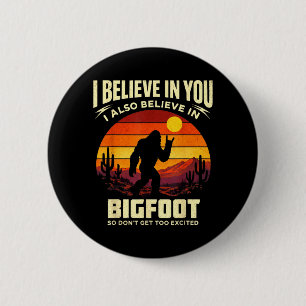 Funny Bigfoot Rock Believe Sunset Sasquatch Camp 6 Cm Round Badge