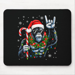 Funny Bigfoot Rock On Pyjamas Pjs Christmas Xmas M Mouse Mat