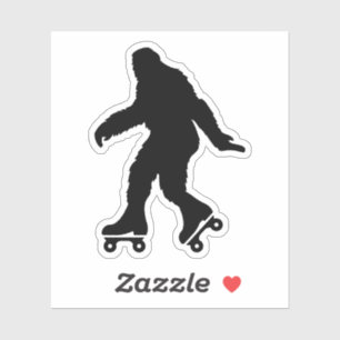 Funny Bigfoot Roller Skating