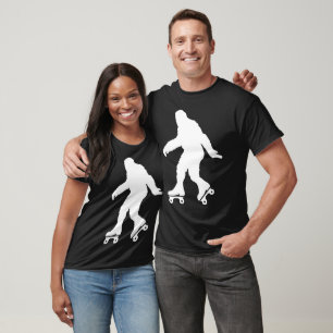 Funny Bigfoot Roller Skating T-Shirt