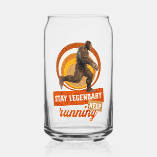 Funny Bigfoot Running Motivation Can Glass