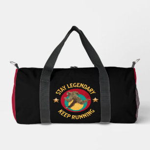 Funny Bigfoot Running Motivation Duffle Bag