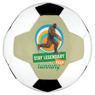Funny Bigfoot Running Motivation Football