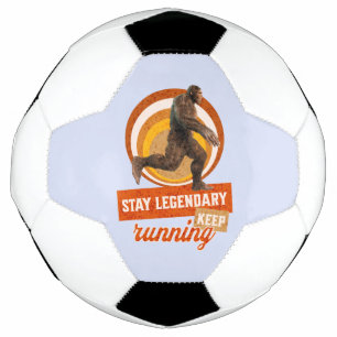 Funny Bigfoot Running Motivation Football