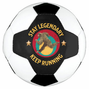 Funny Bigfoot Running Motivation Football