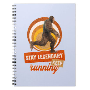 Funny Bigfoot Running Motivation Notebook
