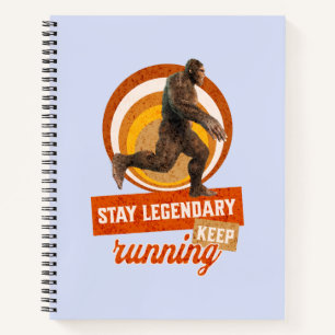 Funny Bigfoot Running Motivation Notebook