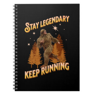 Funny Bigfoot Running Motivation Notebook