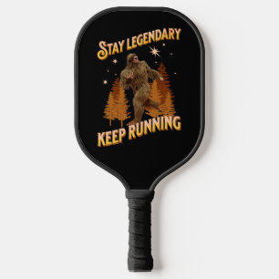Funny Bigfoot Running Motivation Pickleball Paddle
