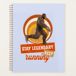 Funny Bigfoot Running Motivation Planner