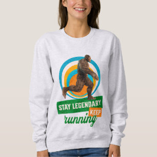 Funny Bigfoot Running Motivation Sweatshirt