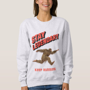Funny Bigfoot Running Motivation Sweatshirt