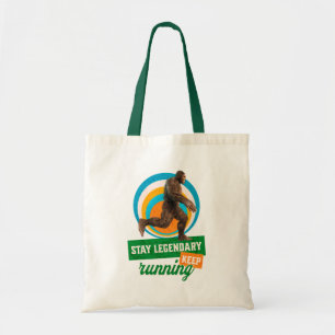 Funny Bigfoot Running Motivation Tote Bag