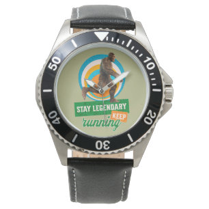 Funny Bigfoot Running Motivation Watch
