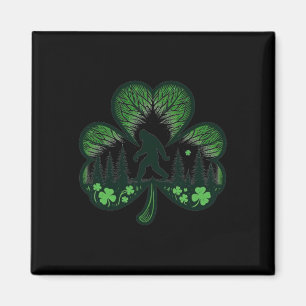 Funny Bigfoot Saint Paddys St Patricks Day Cool Bi Magnet