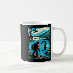 Funny Bigfoot Sasquatch Loch Ness Monster Introver Coffee Mug
