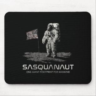 Funny Bigfoot Sasquatch Space Sasquanaut  Mouse Mat