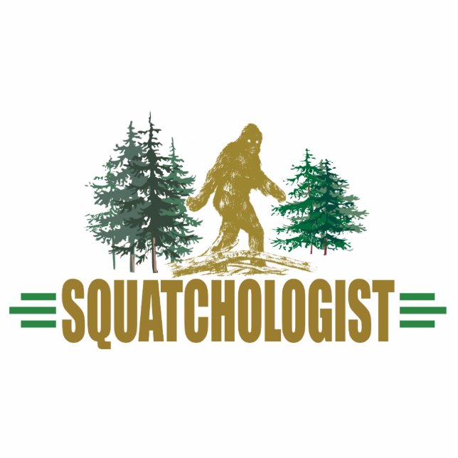 Funny Bigfoot, Sasquatch Standing Photo Sculpture (Front)