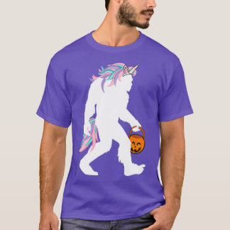 Funny Bigfoot Sasquatch Unicorn Costume T-Shirt