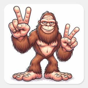 Funny Bigfoot Sticker Sasquatch Decal