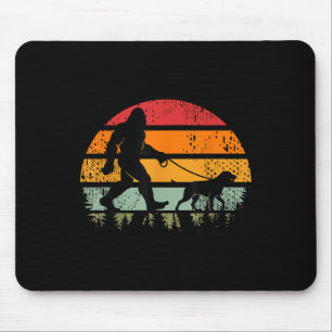 Funny Bigfoot Walking Dog Labrador Retriever Dad S Mouse Mat