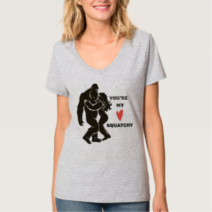 Funny BigFoot “You’re My Squatchy” Romantic Couple T-Shirt