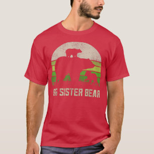 Funny Biggest Sister Shirts, 2 Cub Kids Sis Big Si T-Shirt