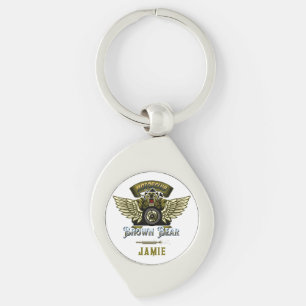 Funny Bike, Elegant and Cool dad gift personalise  Key Ring