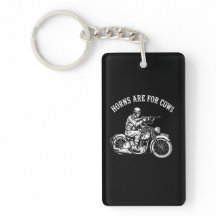 Funny Biker Attitude T-Shirt - Horns Are For Cows