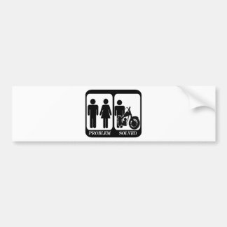 FUNNY BIKER BUMPER STICKER
