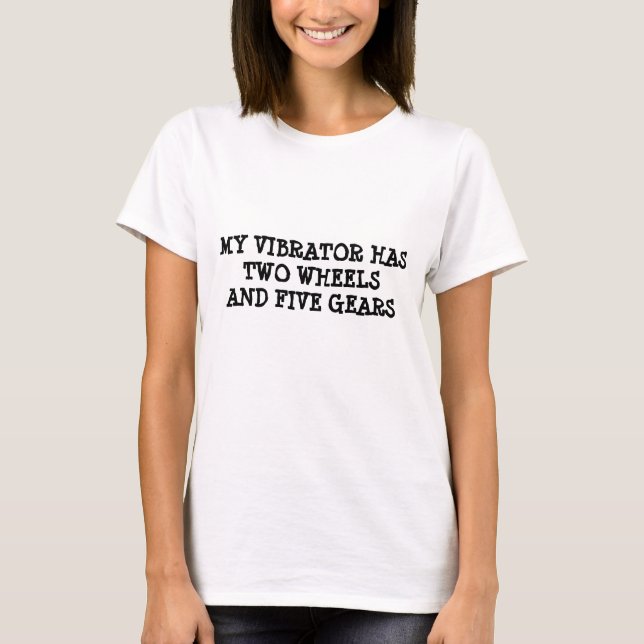 Funny Biker Girl Quote T-Shirt (Front)