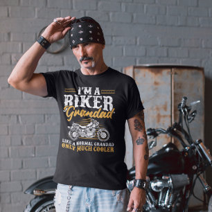 Funny Biker Grandad Saying Motorcycle Grandpa Gift T-Shirt