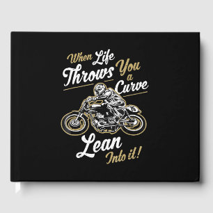 Funny Biker Quotes Sarcastic Motorcycle Rider Gift Guest Book