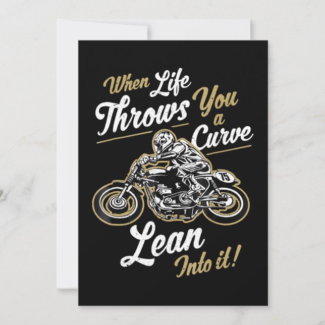 Funny Biker Quotes Sarcastic Motorcycle Rider Gift Holiday Card (Front)
