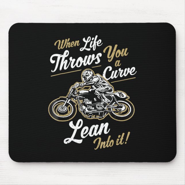 Funny Biker Quotes Sarcastic Motorcycle Rider Gift Mouse Mat (Front)