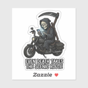 Funny Biker Sticker - Bound by Chrome Moto Anchor