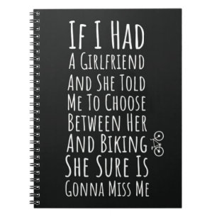 Funny Biking Gifts For Him Teen Boys Men Biker Notebook