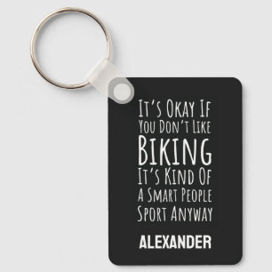 Funny Biking Key Ring