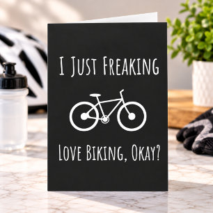Funny Biking Lover Cards Cyclist Cycling Bicycle