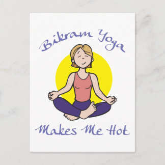Funny Bikram Yoga Gift Postcard