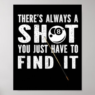 Funny Billards Shirts For Men1 Poster