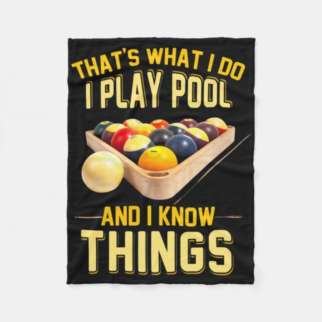 Funny Billards Shirts For Men  Fleece Blanket (Front)