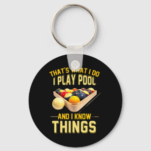 Funny Billards Shirts For Men Key Ring